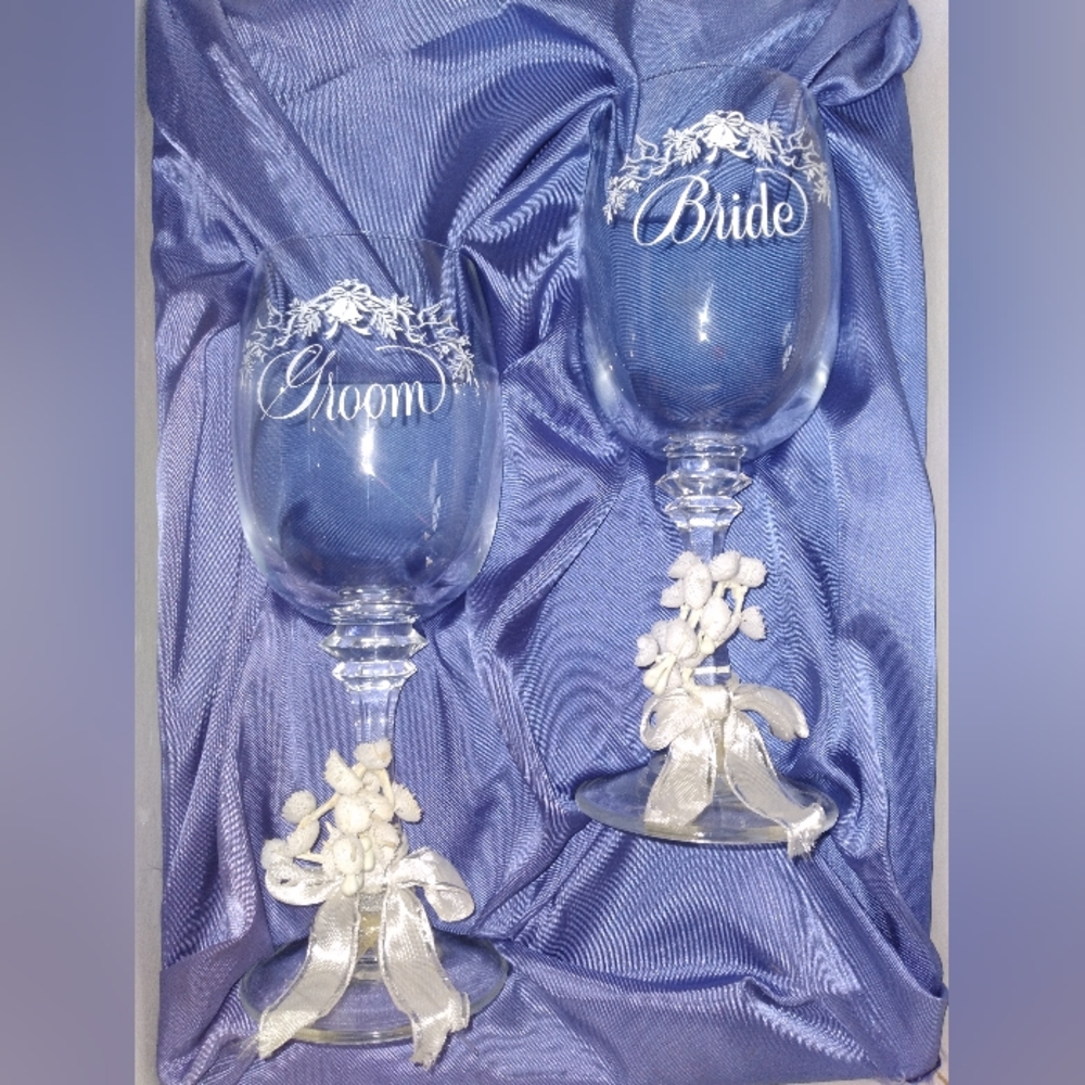 Vintage champagne glasses